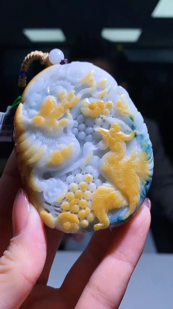 【闪购商品】定制翡翠未镶嵌1023hm-毛货挂件43