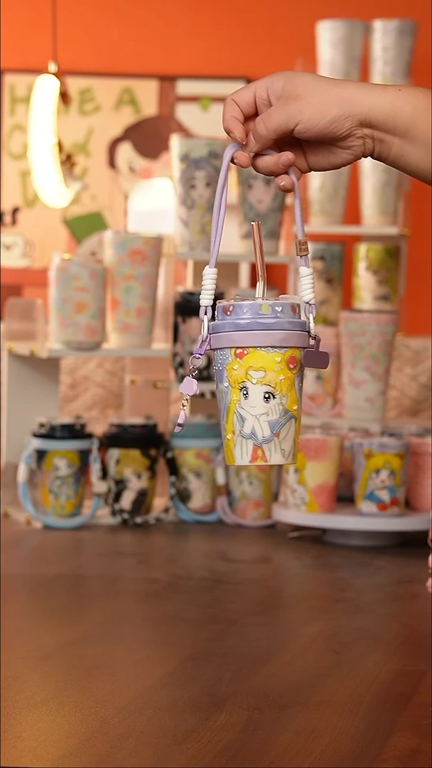 (玉泥）景德镇手工手绘万花文创陶瓷杯