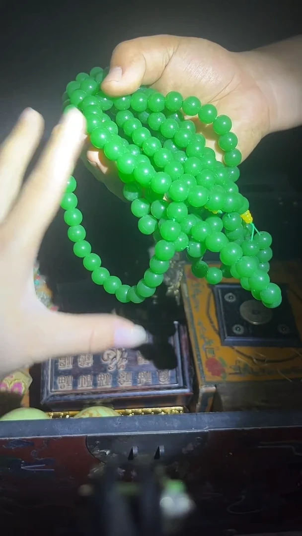 和田玉未镶嵌颈饰和田玉长串.1条.大