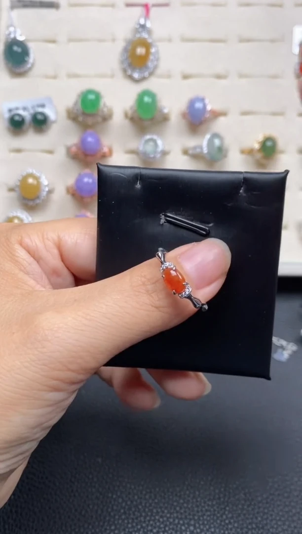 【闪购商品】翡翠戒指银S925镶嵌11111