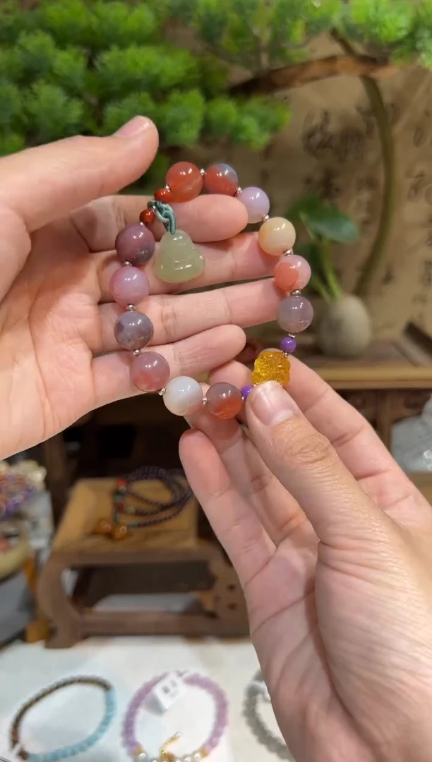 未镶嵌手链玛瑙/玉髓手饰@@