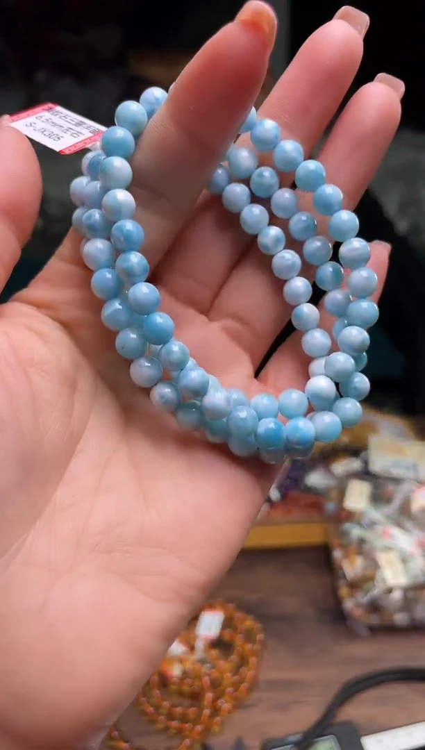 【闪购商品】针钠钙石（海纹石）手链未镶嵌6.5/163多样性发一件