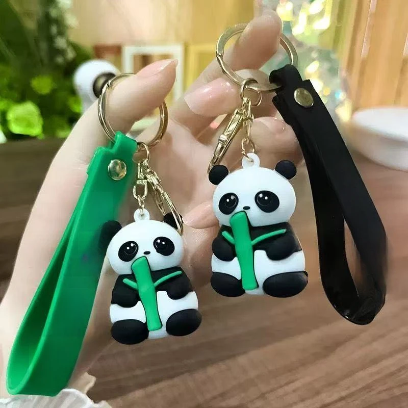 可爱成都熊猫钥匙扣挂件纪念品钥匙链挂饰大熊猫基地伴手礼小挂件
