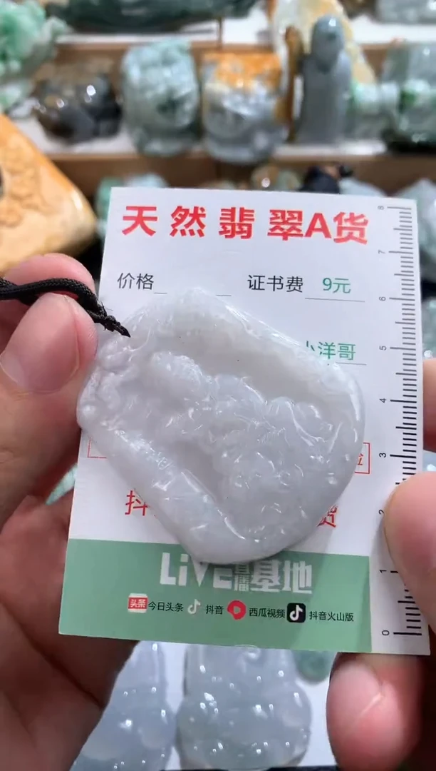 翡翠未镶嵌吊坠(不含链)1