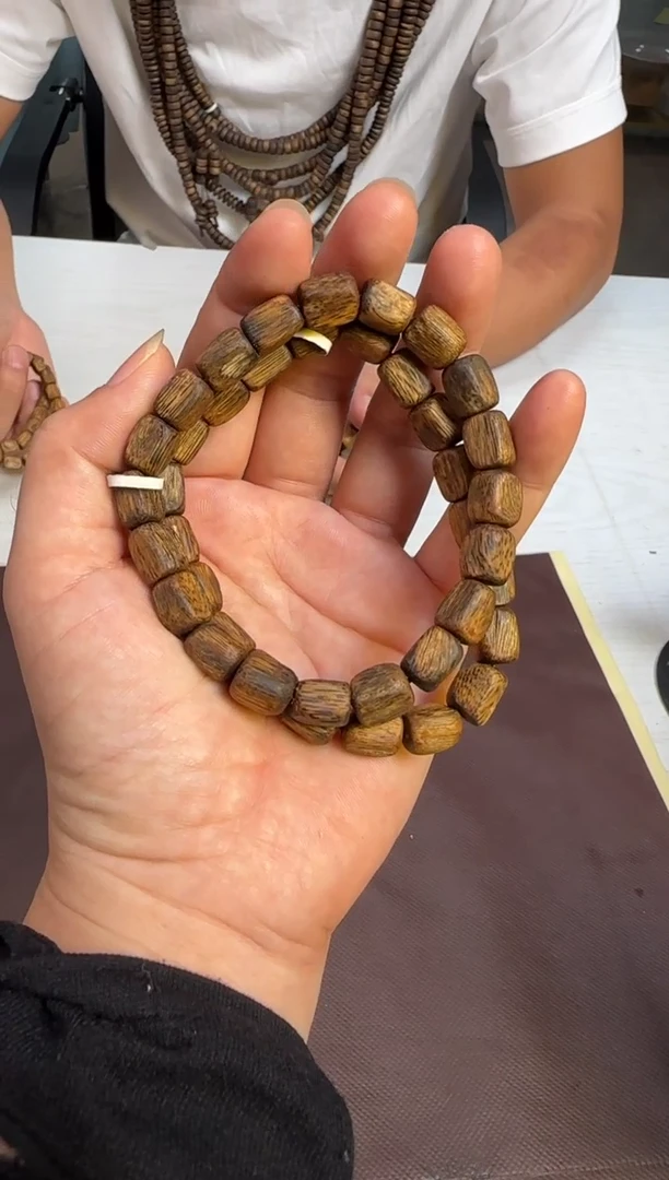 手串沉香金丝油窖藏款国香绿棋沉香陆河方珠单圈多样性发1