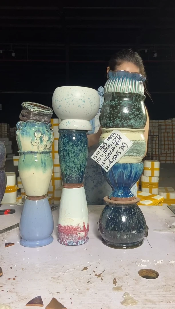 宜兴紫砂粗陶花盆