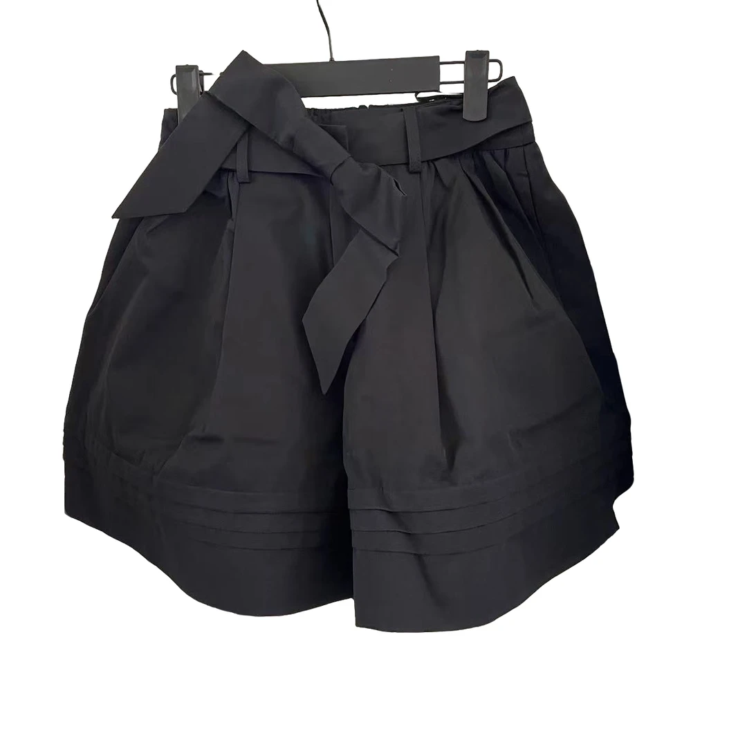 2025新款女装褶饰蝴蝶结花苞裙裤74