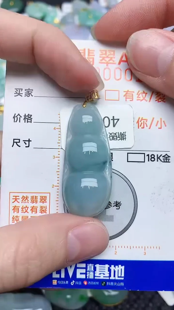 【闪购商品】翡翠颈饰18K金镶嵌45345345