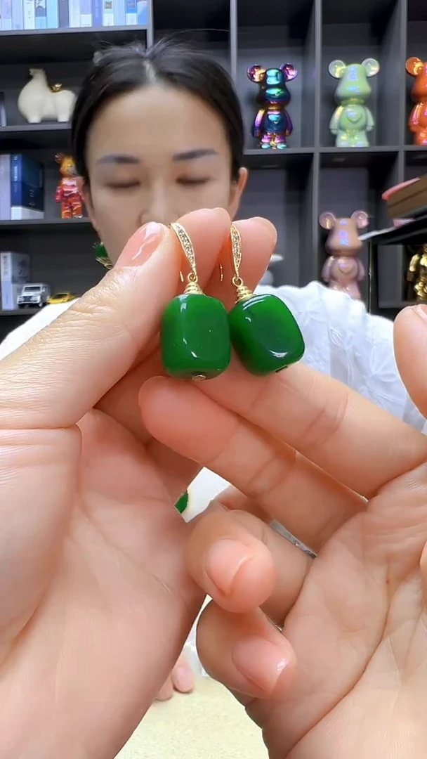 颈饰14K金镶嵌翡翠丹丹diy劲饰