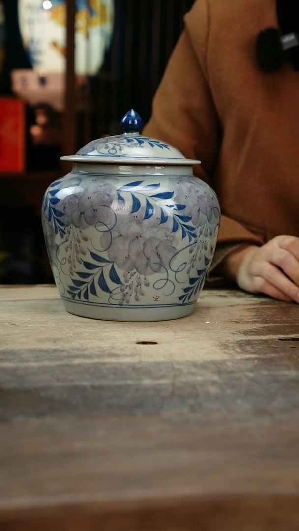 【闪购商品】瓷片景德镇纯手工釉下彩精品花瓶