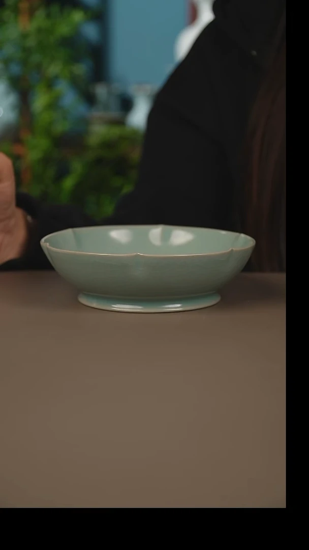 杯仿古葵口洗微暇