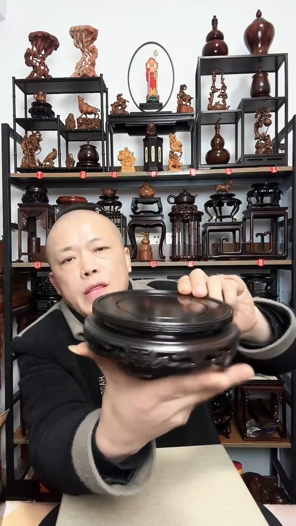 紫砂底座木内径14