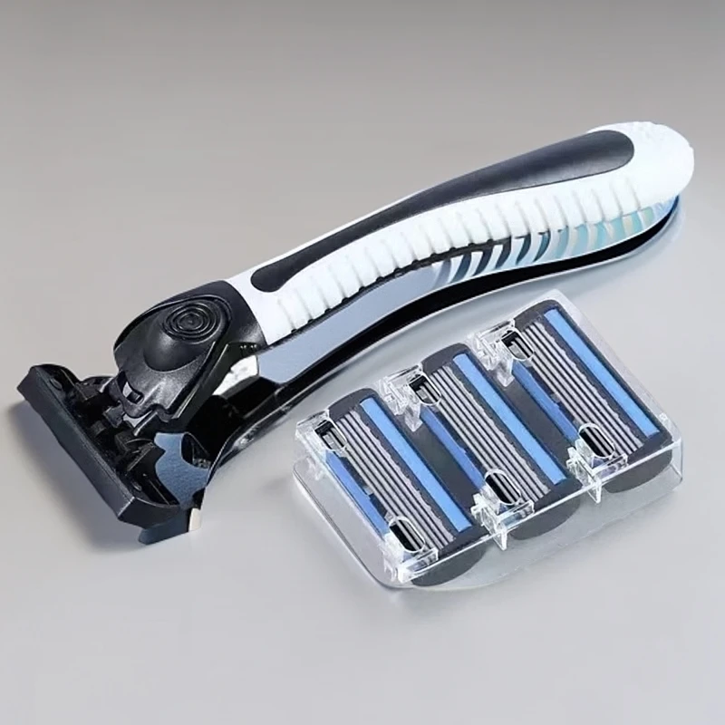 【新店开业】进口新款6层刀手动男士剃须刀胡子刀6层刀片老式剃须刀
