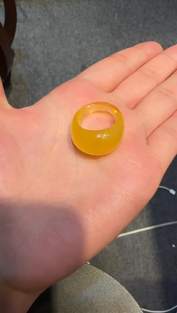 琥珀未镶嵌珠宝奇石?***️戒指