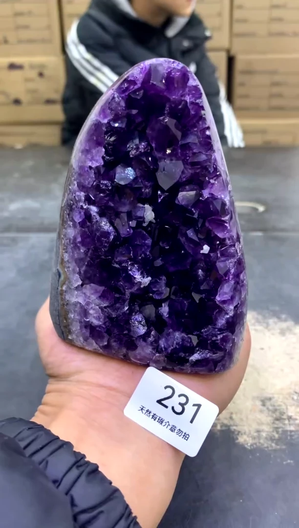 【闪购商品】水晶摆件未镶嵌天然紫水晶摆件231