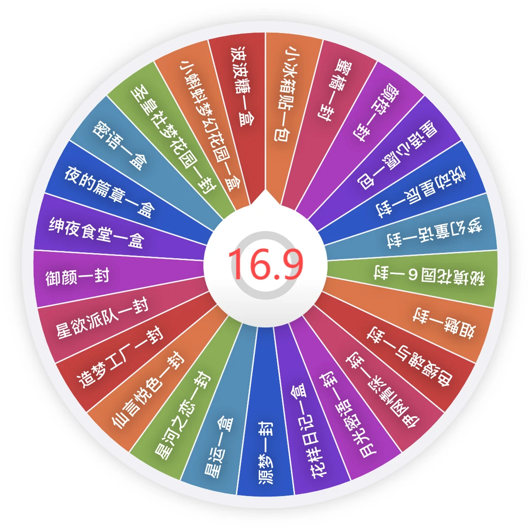 《宠粉大转盘》卡牌盲盒默认代拆！未成年禁止下单