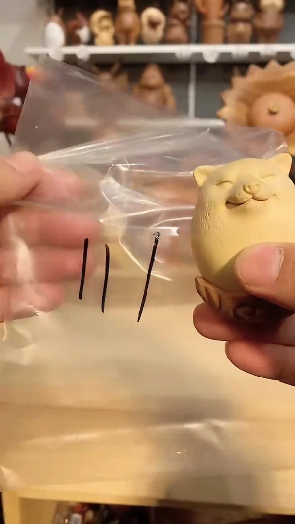 【闪购商品】木木雕摆件可爱卡通