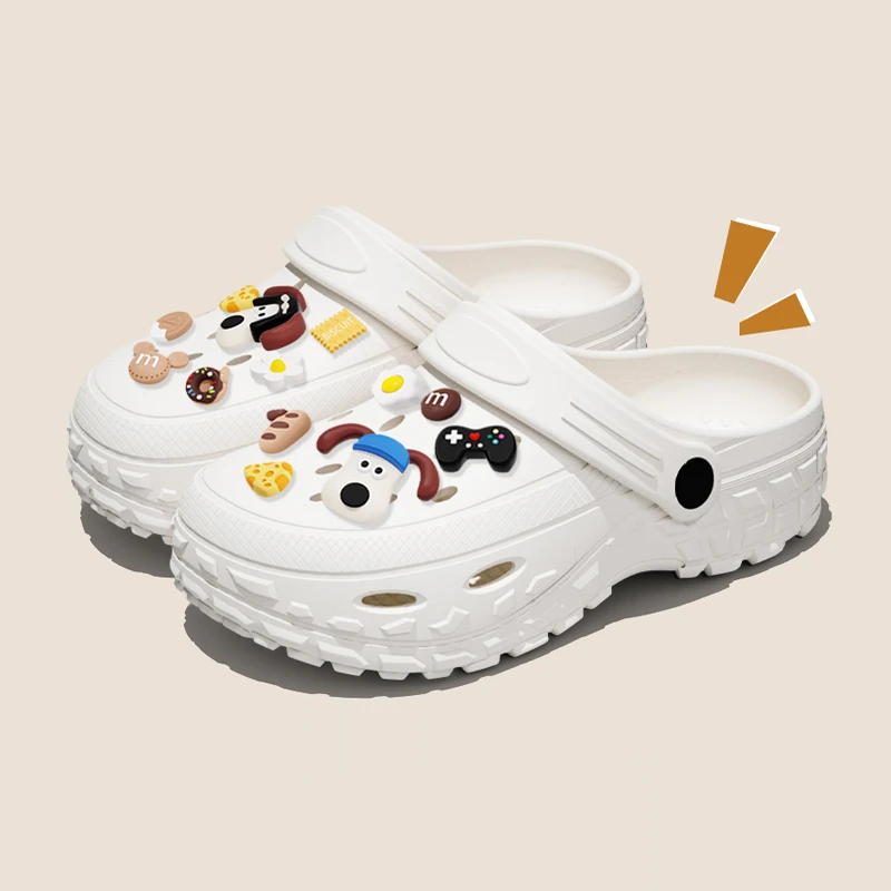 EVA踩屎感舒适外穿榴莲底洞洞鞋DC