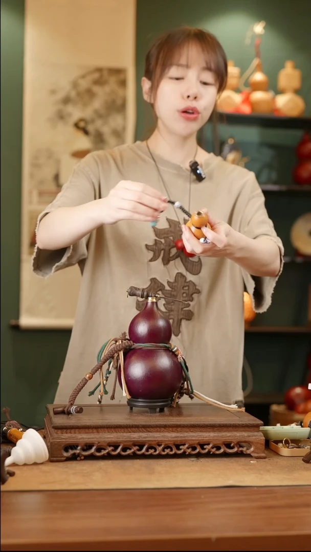 189号精品天然大漆酒葫芦一物一拍~