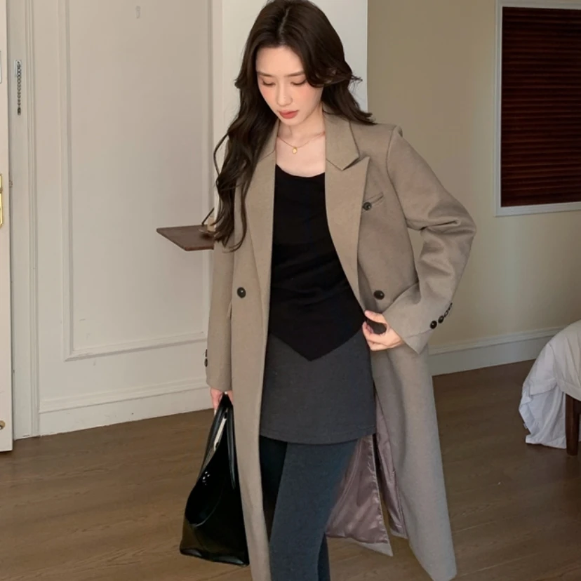 （直播专属链接25.99-75.99）女秋冬时尚大衣默认微瑕，介意勿拍