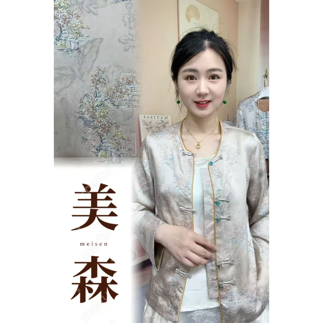 401【江南雅居】 正肩  新中式国风复古雅韵时尚气质上衣