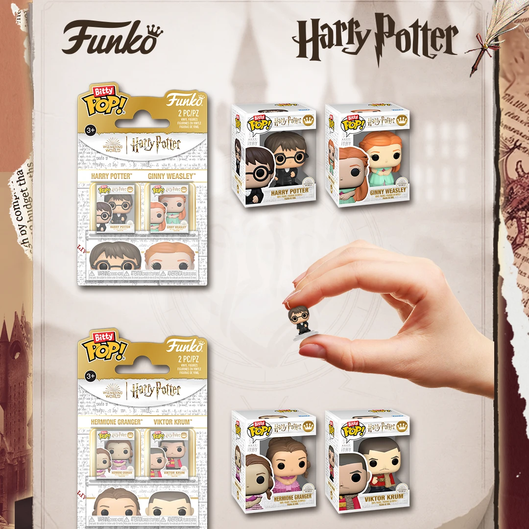 Funko哈利波特迷你萌粒赫敏罗恩海格周边手办摆件