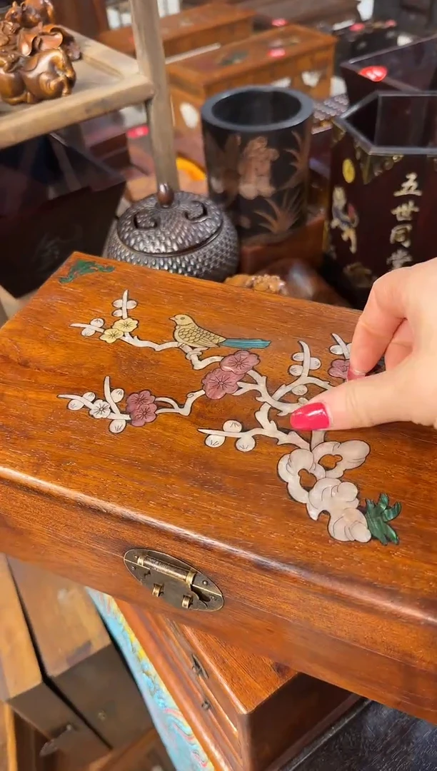 【闪购商品】木木艺28喜鹊登梅大翻盖盒128.8888