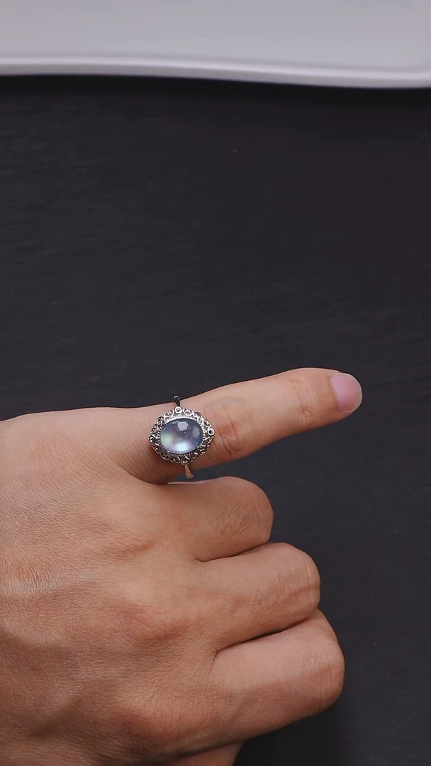 海蓝宝石戒指未镶嵌A0022-海蓝宝戒指-多样性发其一