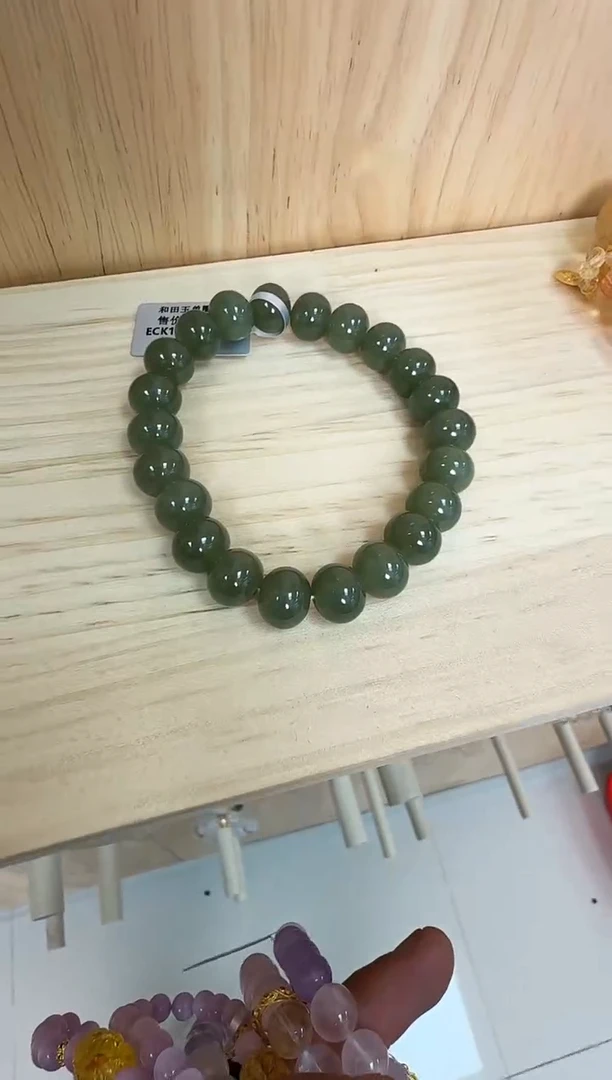 未镶嵌手链和田玉村0344 约10mm