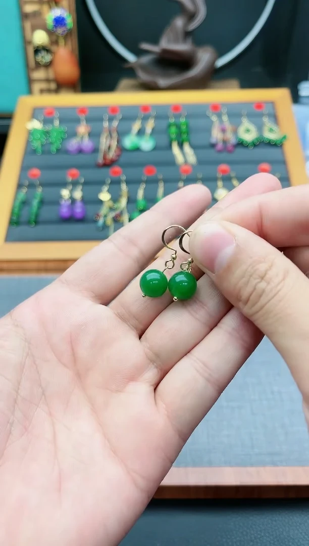 【闪购商品】玛瑙/玉髓耳钉银S925镶嵌825000