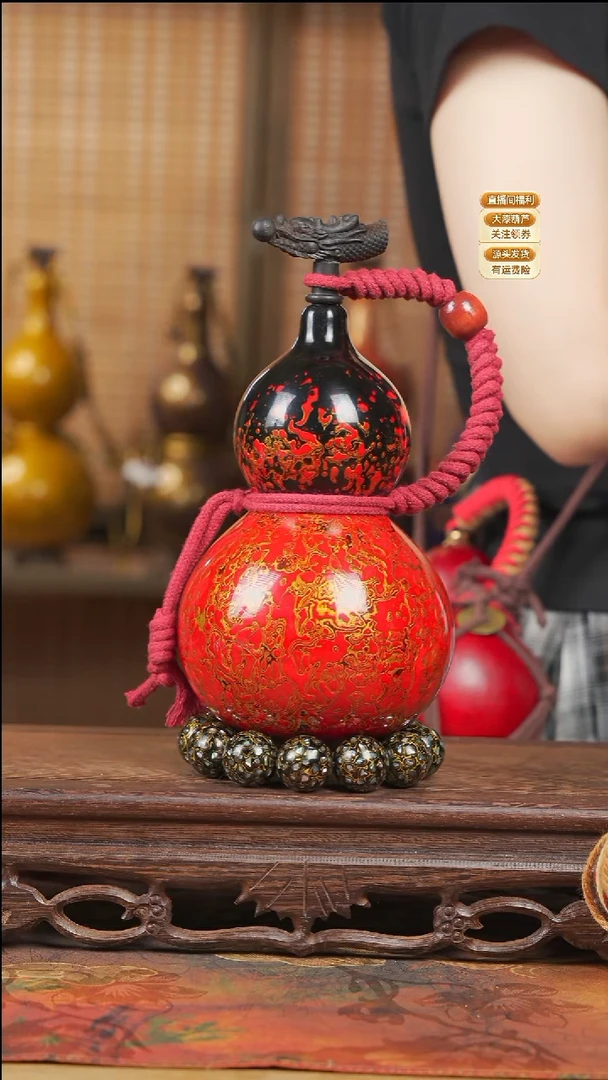烟***弦WF162漆艺酒葫芦不包手串（宠粉款2）