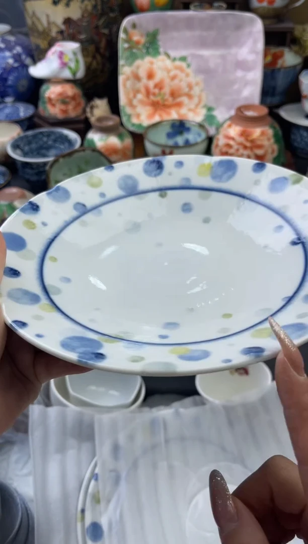 【闪购商品】瓷片盘子22X5六六工艺品瓷器