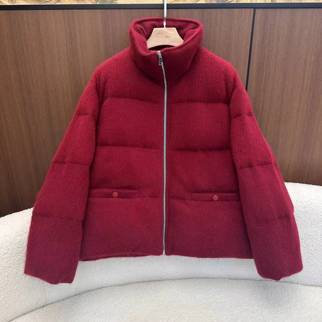 山.尔【将莫】立领保暖冬款羊绒鹅绒服