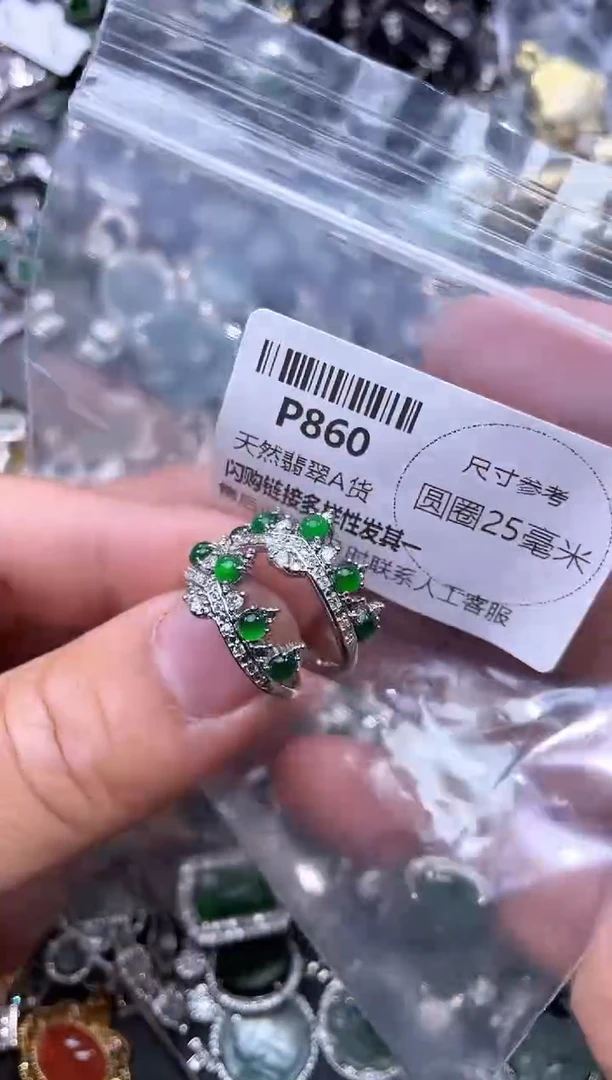 【闪购商品】翡翠颈饰未镶嵌P860戒指 多样性发其一