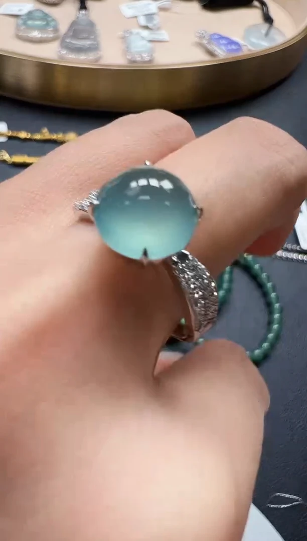 18K金镶嵌戒指翡翠KDF1009-127