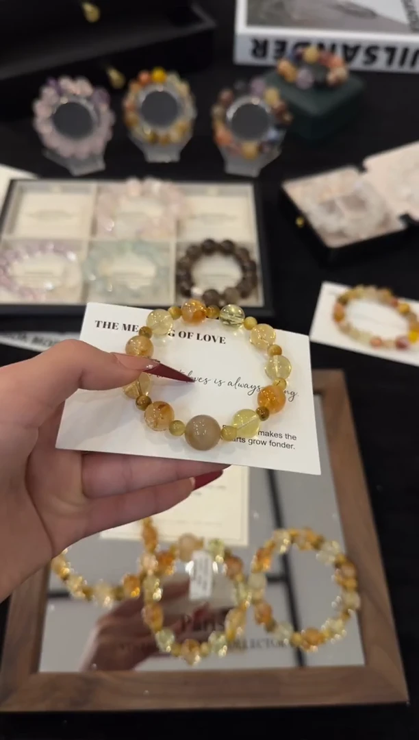 未镶嵌手链水晶日进斗金x3531