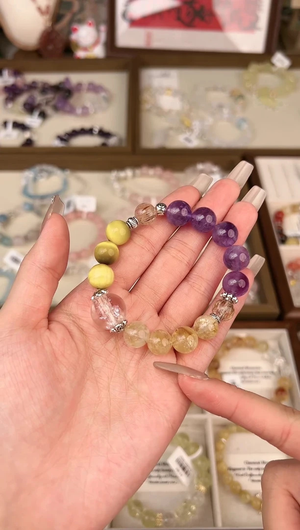 【闪购商品】水晶手链未镶嵌天然水晶多样性发货发其一颜色微差