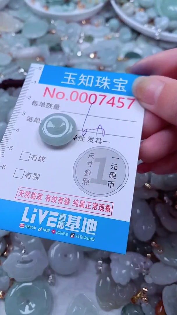 吊坠(不含链)未镶嵌翡翠7457