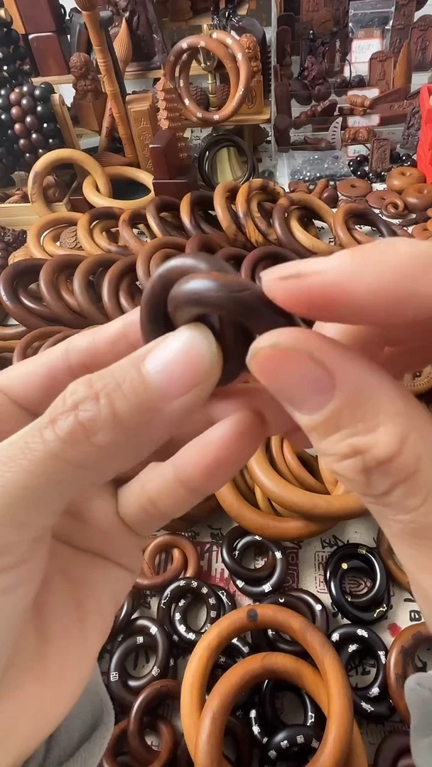 枣木乾坤圈桃木15圈口不退不换一物一拍