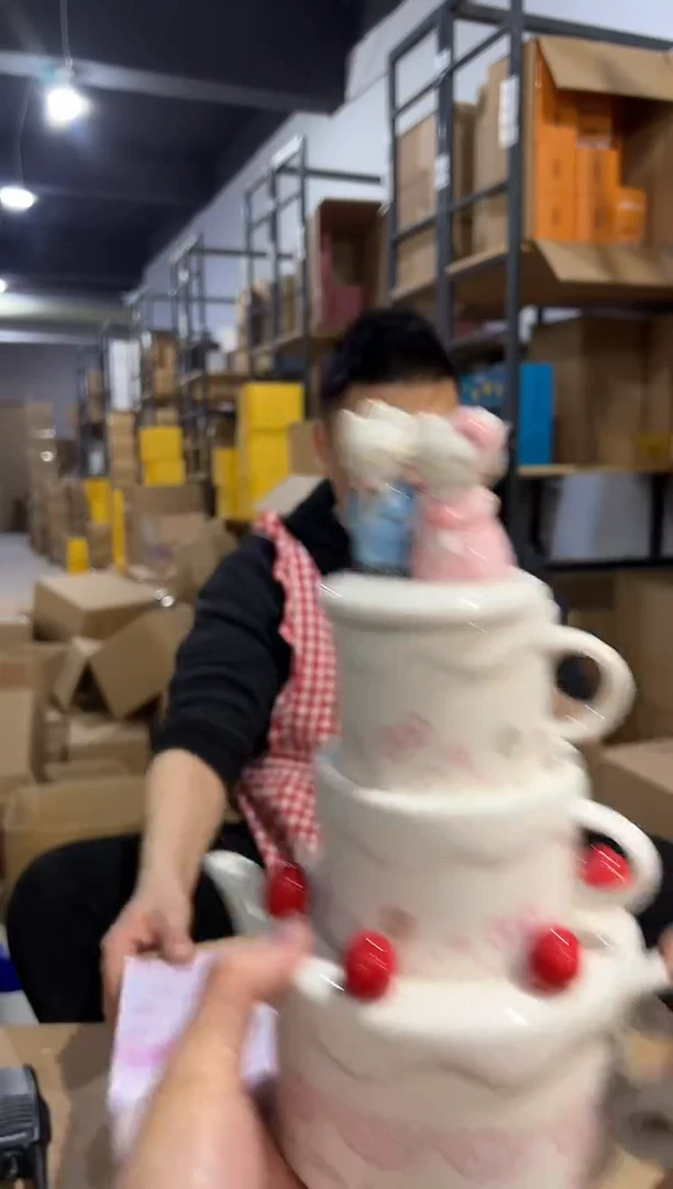 【闪购商品】杯原盒结婚kt蛋糕茶壶