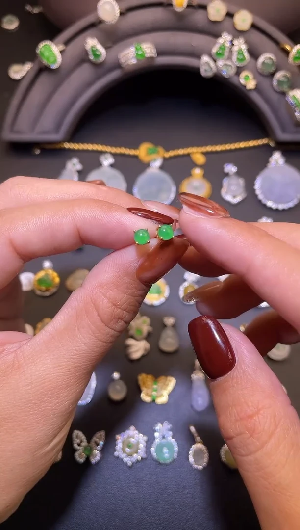 吊坠(不含链)银S925镶嵌翡翠1