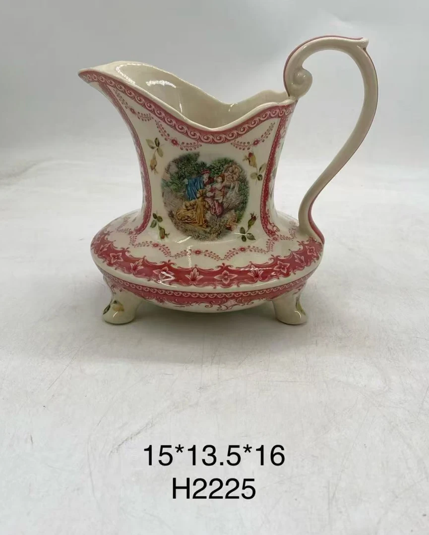 欧洲名画cz奶壶陶瓷