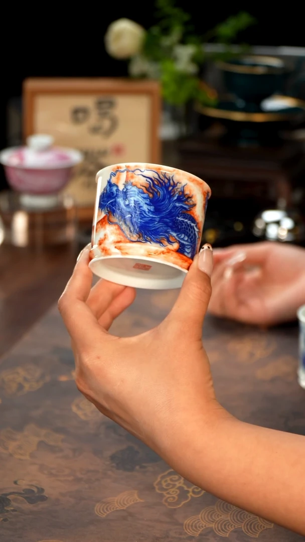 江壶见陶瓷矾红容天杯