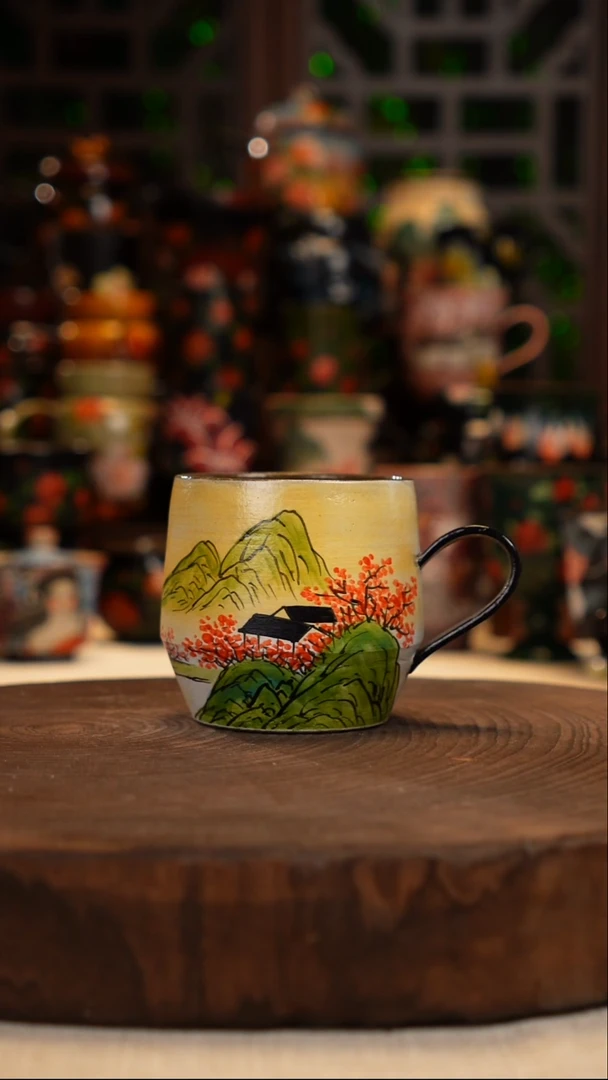 油画     手绘釉下彩