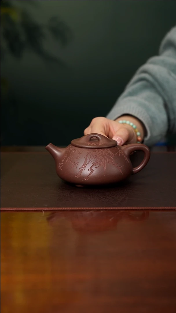 紫砂其他@@AA17939查朝晨-满瓢（刻竹）
