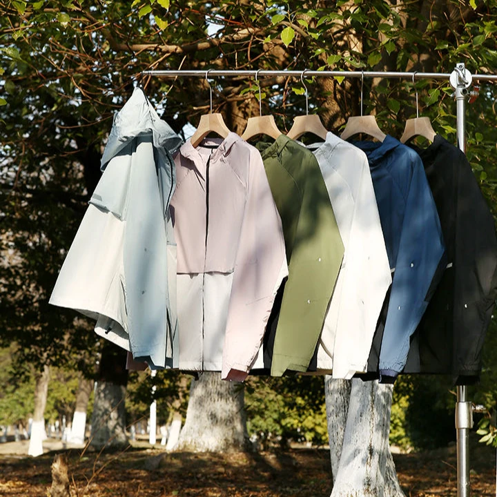 质量巨好 户外UPF50+防晒衣连帽皮肤衣男女同款AJ-1602CS