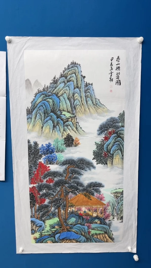 【闪购商品】国画张-现场创作四尺山水/无框/W