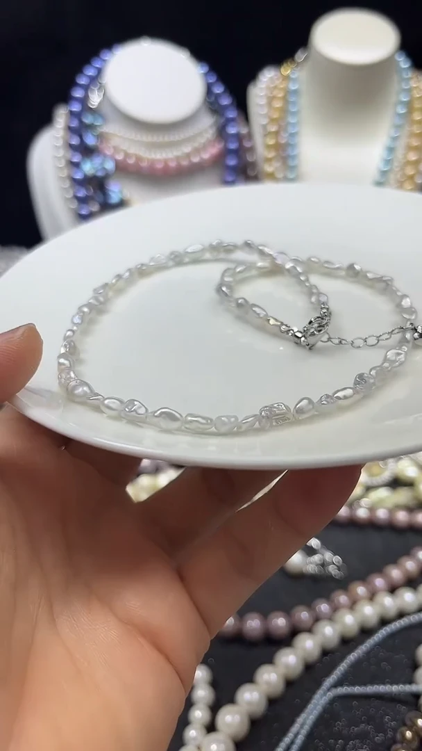 淡水珍珠未镶嵌颈饰多人