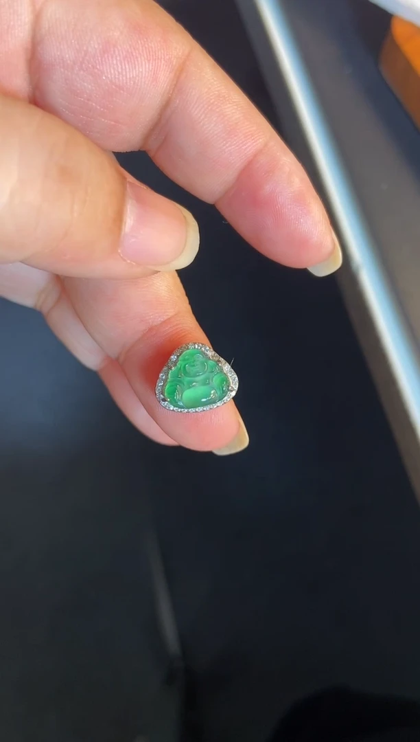 吊坠(不含链)银S925镶嵌翡翠1