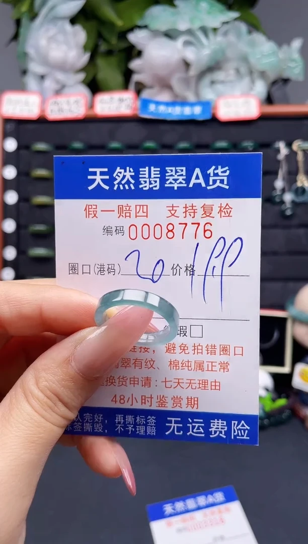 翡翠戒指未镶嵌20*8776